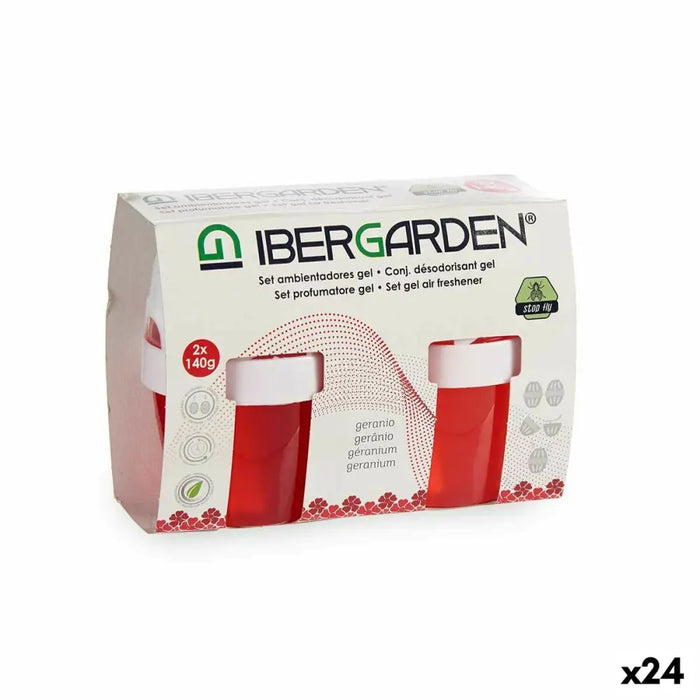 Air Freshener Set Ibergarden Geranium Gel (24 Units) - Почистване Прахосмукачки И Гладене<<<Дом