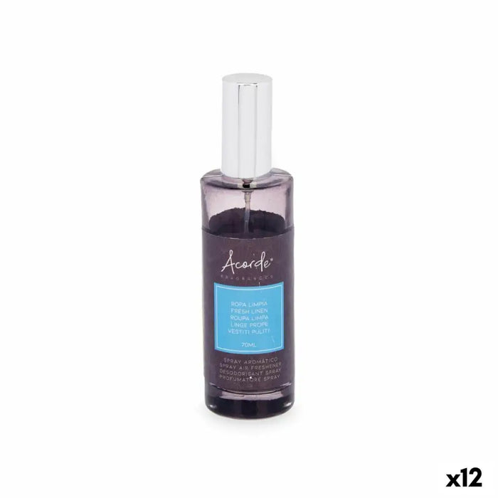 Air Freshener Spray Acorde Clean Clothes 70 ml (12 Units) - Почистване Прахосмукачки И Гладене<<<Дом