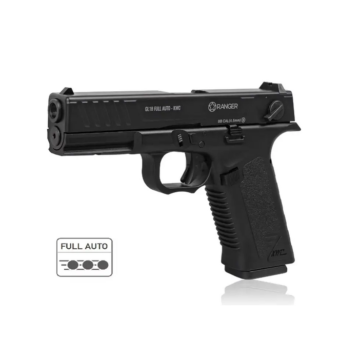 Air rifle pistol Ranger GL18 Full Auto Blowback Kal.4.5 BBS 18-shots KWC - Air gunSTZ-WIA<<<ShootingSTZ<<<ActionPL