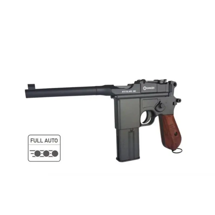 Air rifle pistol Ranger M712 BROOMHANDLE Full Auto Blowback K.4,5 BBS 19-shots KWC - Air