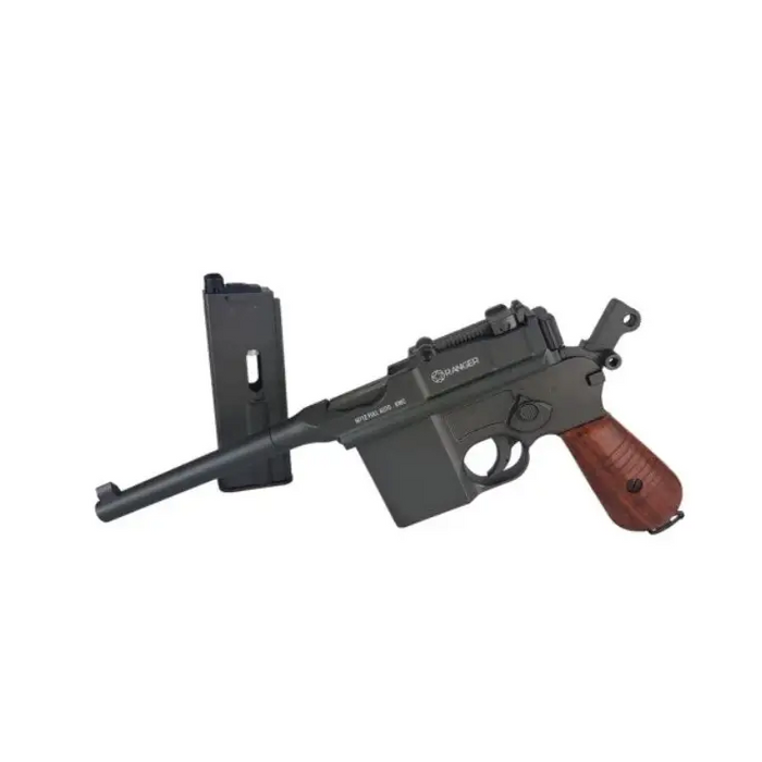 Air rifle pistol Ranger M712 BROOMHANDLE Full Auto Blowback K.4,5 BBS 19-shots KWC - Air