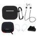 AirPods 3 Silicone Case Set + Case/Ear Hook/Neck Strap/Watch Strap Holder/Carabiner Clasp - black - Cell phone cases