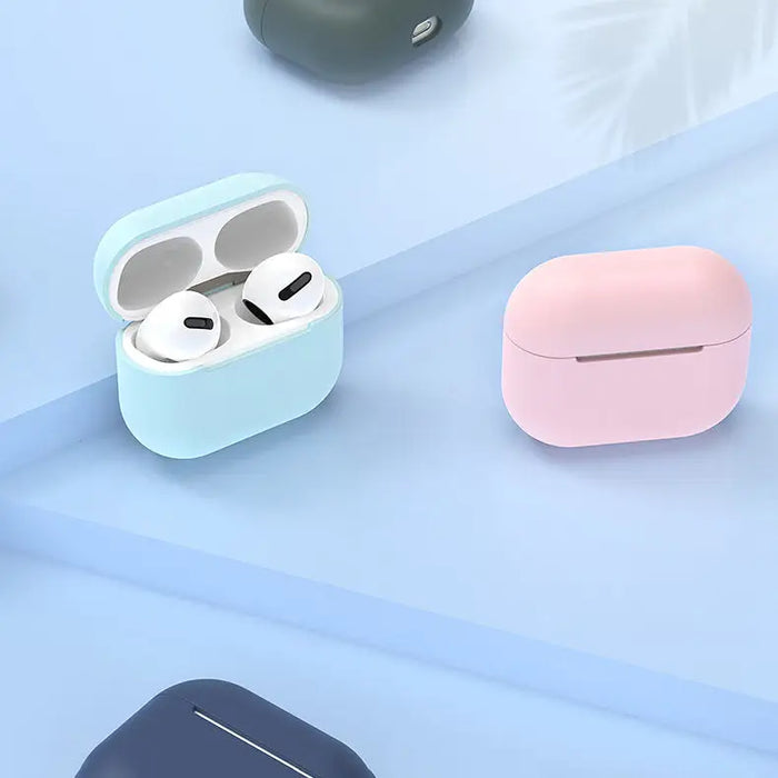 AirPods Pro Case Silicone Soft Earphone Cover White (Case C) - Cell phone cases and covers<<<HurtelXML