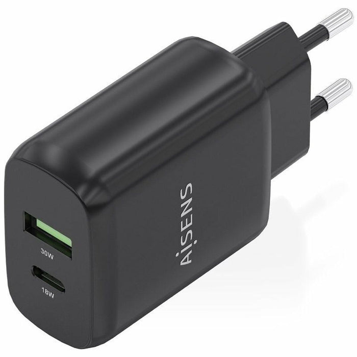Wall Charger Aisens A110-0924 Black 30 W