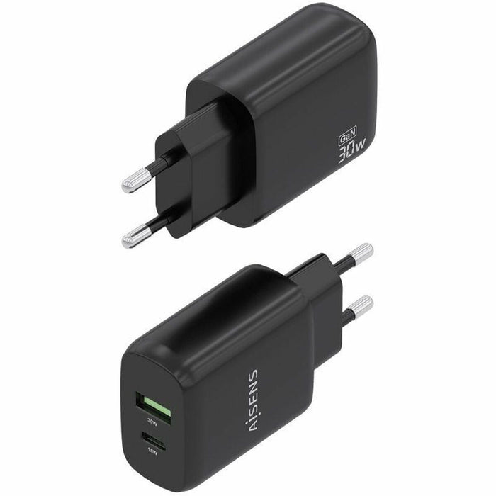 Wall Charger Aisens A110-0924 Black 30 W
