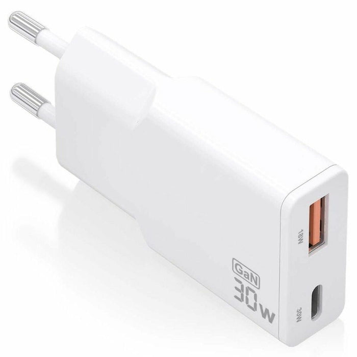 Wall Charger Aisens ASCH-30W2P046-W White 30 W