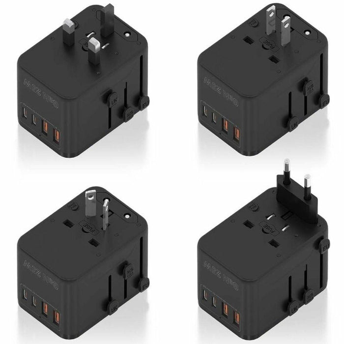 Wall Charger Aisens ASPS-2A2C08-BK 25 W Black
