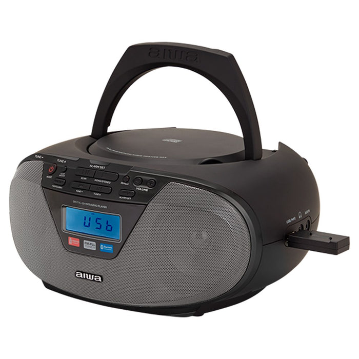 Aiwa BBTU-400BK portable stereo system Analog & digital 6 W FM Black MP3 playback