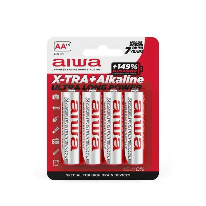 Batteries Aiwa AALR6 4UD 1,5 V AA LR6 (12 Units)