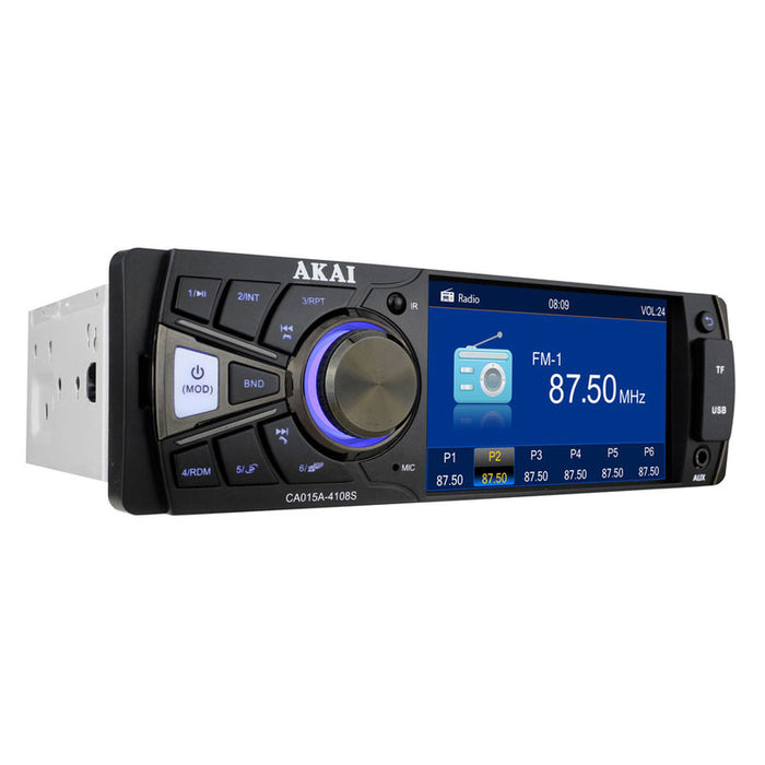 Auto Receiver AKAI CA015A-4108S BLUETOOTH, 4 X 25 W, USB