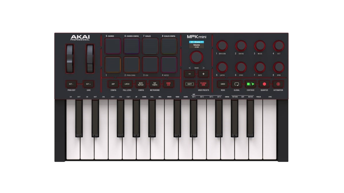 AKAI MPK Mini MK4 - MIDI controller / control keypad, black