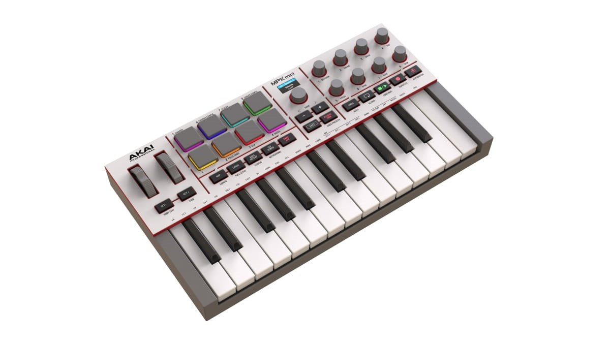 AKAI MPK Mini MK4 - MIDI controller / control keypad, white