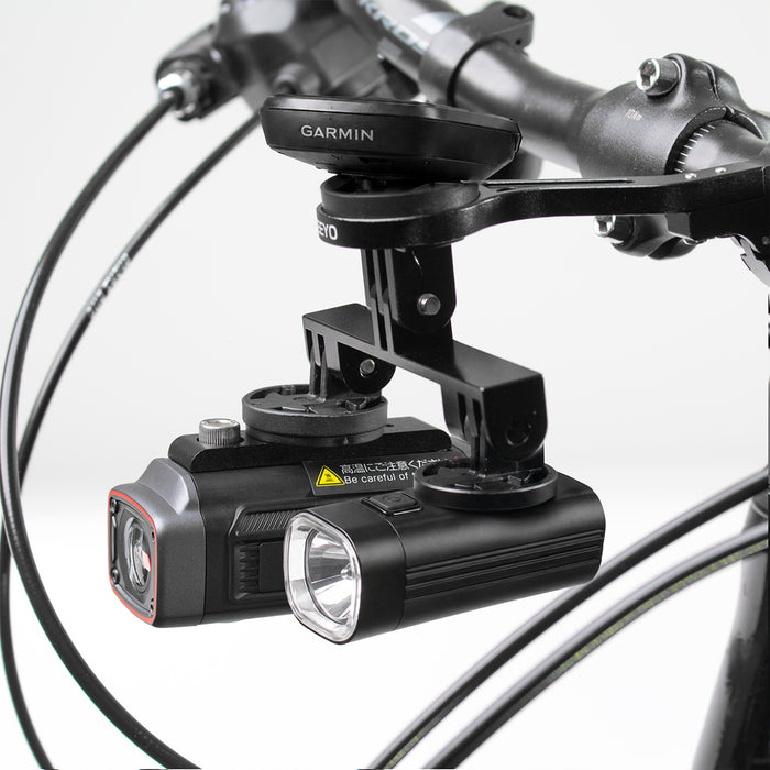 AKEEYO Camera Mount with Headlight - Black