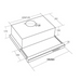Akpo WK-7 Light Glass 50 Under-cabinet cooker hood Inox Black - Cooker hoodsAGD-OKA<<<Home Appliance