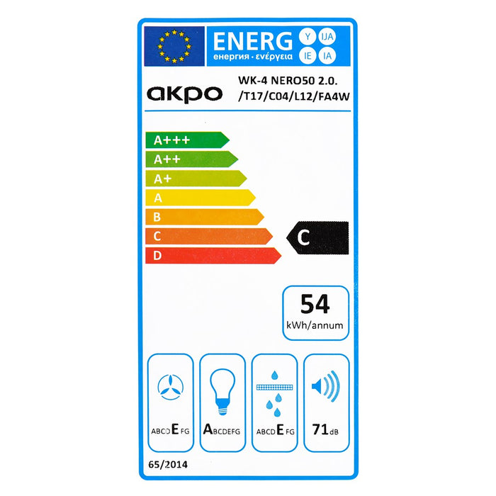 AKPO WK-4 NERO LINE 2.0 60 BLACK T300 LED linear hood/actuator