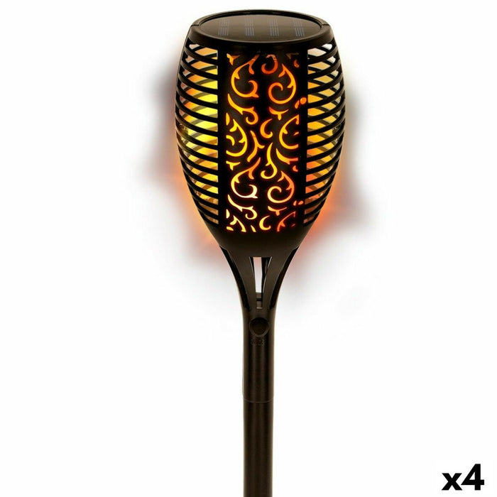 Set of solar garden lights Aktive 51 Plastic 11 x 77,5 x 11 cm (4 Units)