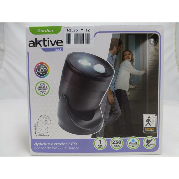LED Light with Movement Sensor Aktive Plastic 10,5 x 12,5 x 13,5 cm (12 Units)