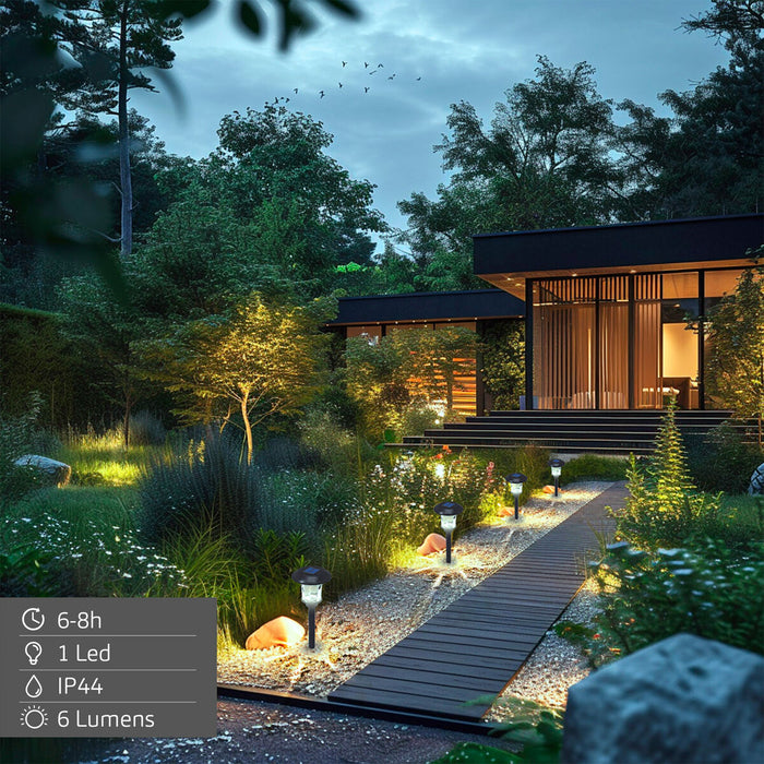 Solar lamp Aktive 15 x 49 x 15 cm (4 Units)