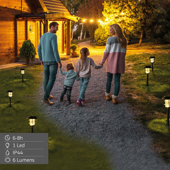 Solar lamp Aktive 17 x 58 x 17 cm (2 Units)