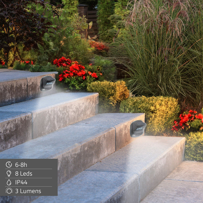 Solar lamp Aktive 8,5 x 9 x 5,5 cm (6 Units)