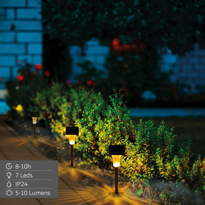 Solar lamp Aktive 6 x 33 x 6 cm (6 Units)