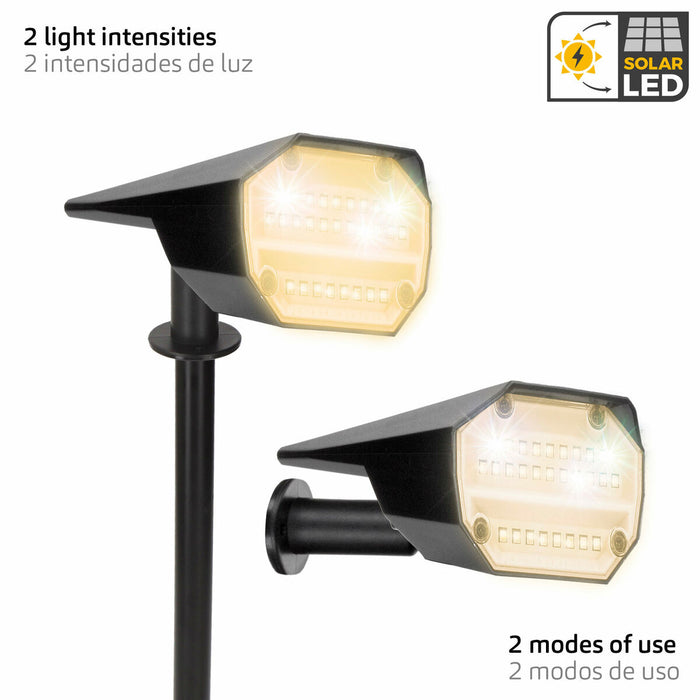 Solar lamp Aktive 8 x 37 x 11 cm (6 Units)