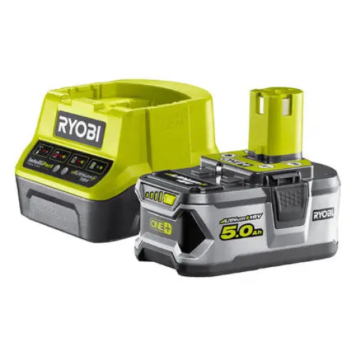 АКУМУЛАТОРНА БАТЕРИЯ И ЗАРЯДНО УСТРОЙСТВО 18 V 5 AH RYOBI ONE+ RC18120-150 - Батерии и