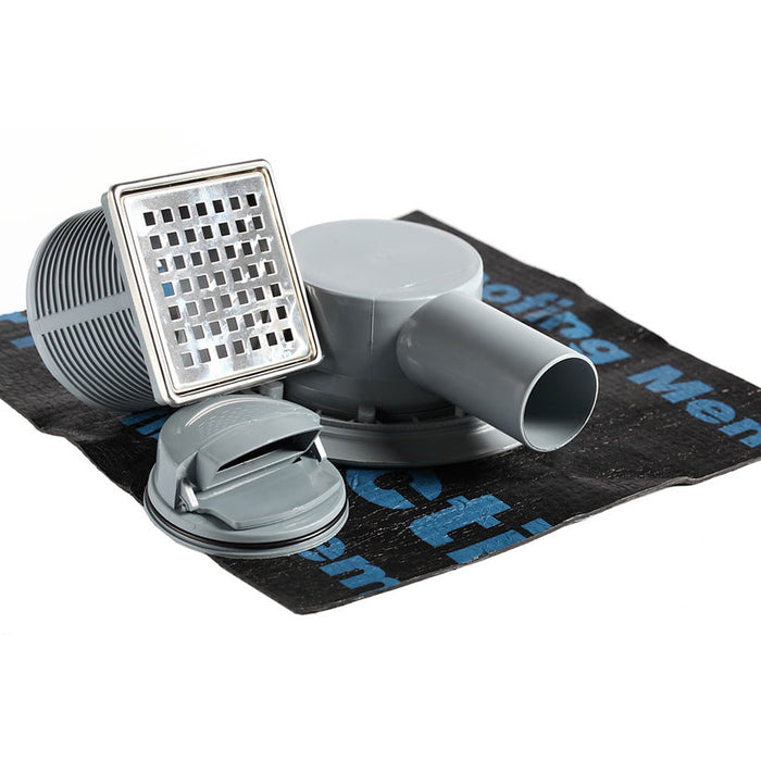 FLOOR SIPHON WITH BITUMEN INSULATION AKVO ADJUSTABLE