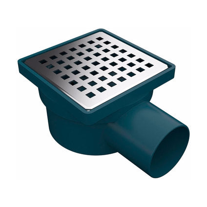 FLOOR SIPHON HORN 100X100 SIDE OUTLET AKVO 3000-50