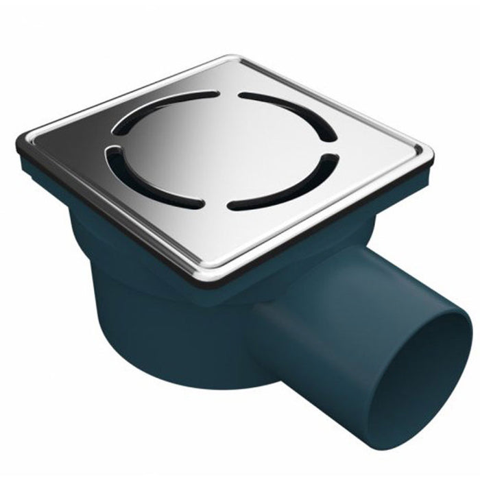 FLOOR SIPHON HORN 100X100 SIDE OUTLET AKVO 3000-50-2