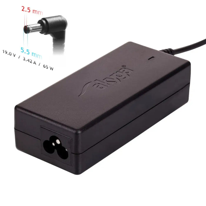 Akyga AK-ND-01 power adapter/inverter Indoor 65 W Black - Power supplies for laptopsZDL-NOT<<<Power supplies