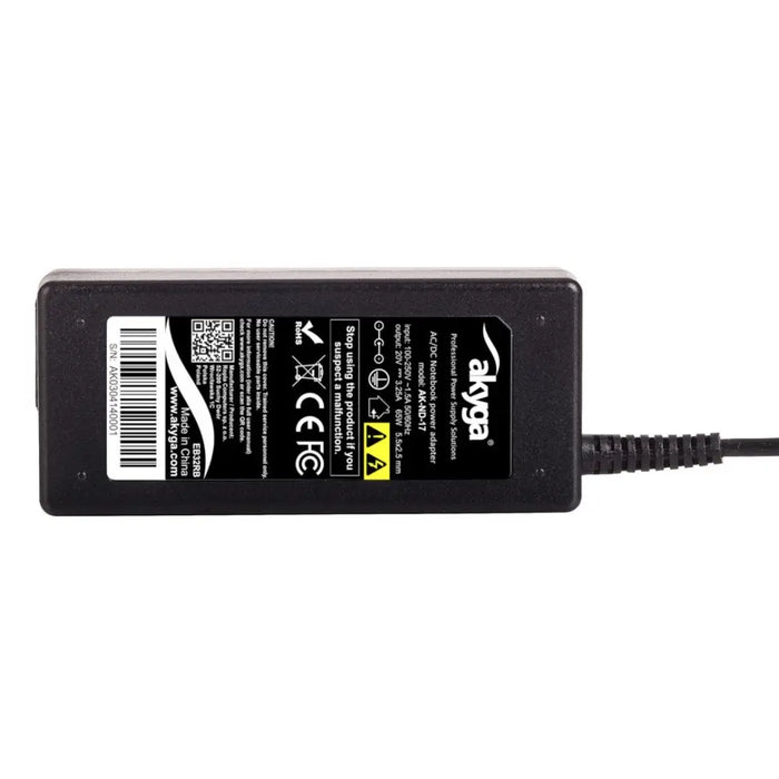 Akyga AK-ND-17 power adapter/inverter Indoor 65 W Black - Power supplies for laptopsZDL-NOT<<<Power supplies