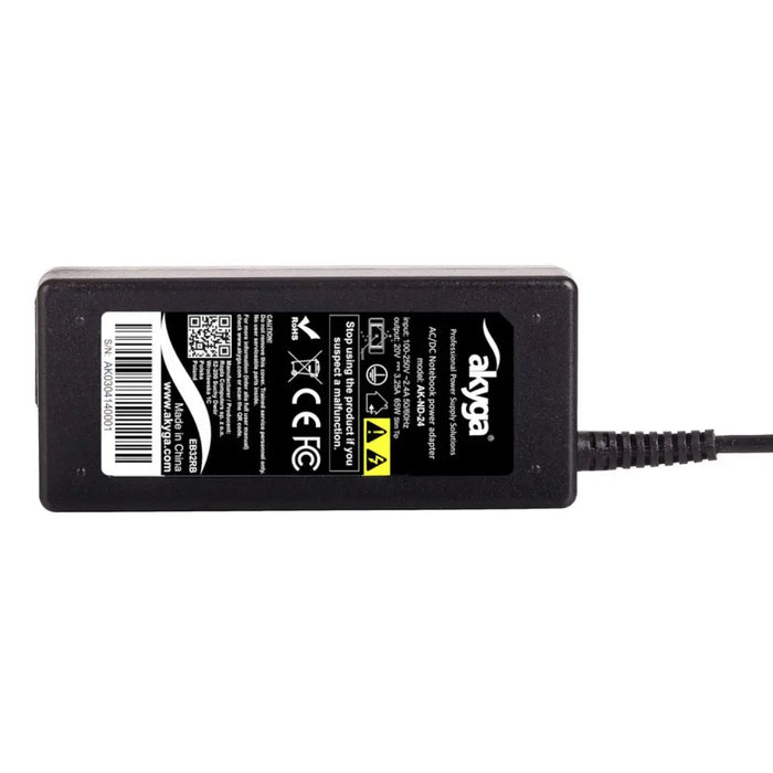 Akyga AK-ND-24 power adapter/inverter Indoor 65 W Black - Power supplies for laptopsZDL-NOT<<<Power supplies