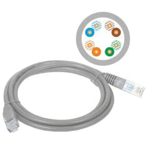 Alantec KKU5SZA3 networking cable Grey 3 m Cat5e U/UTP (UTP) - PatchcableKGW-PAT<<<Cables jacks and plugsKGW<<<ActionPL