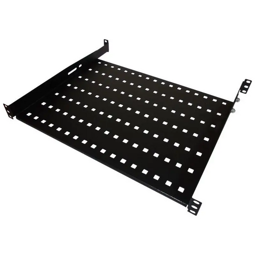 Alantec SA-P-19-1U-550-4-C-02 Fixed shelf 19’’ 1U depth 550mm black - ShelvesSZA-POL<<<RacksSZA<<<ActionPL
