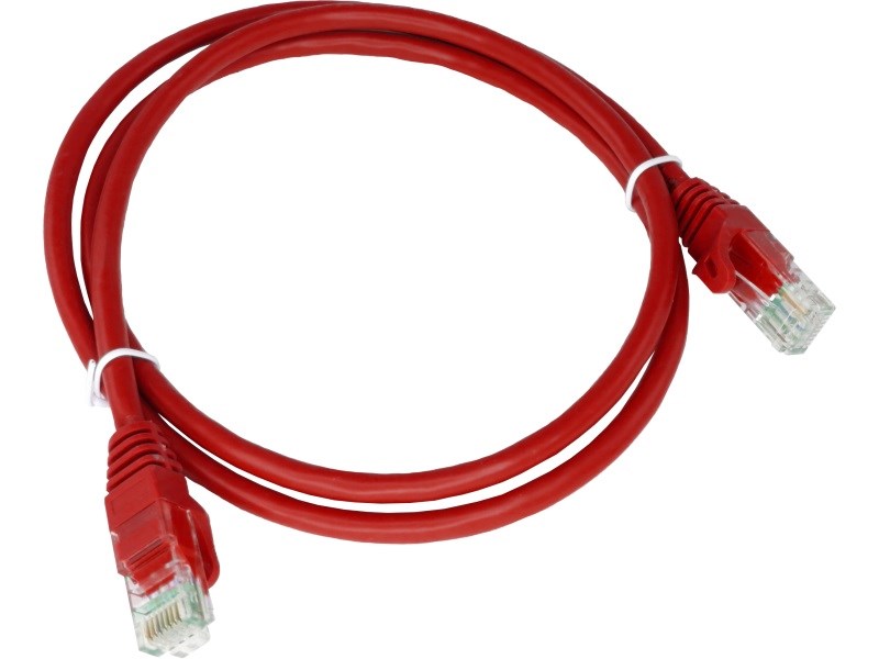 Alantec KKU5CZA1 networking cable Red 0.25 m Cat5e U/UTP (UTP)