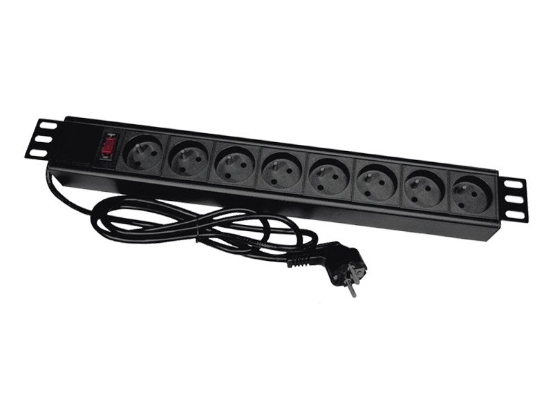 Alantec PZ081U3M power extension 3 m 8 AC outlet(s) Indoor Black