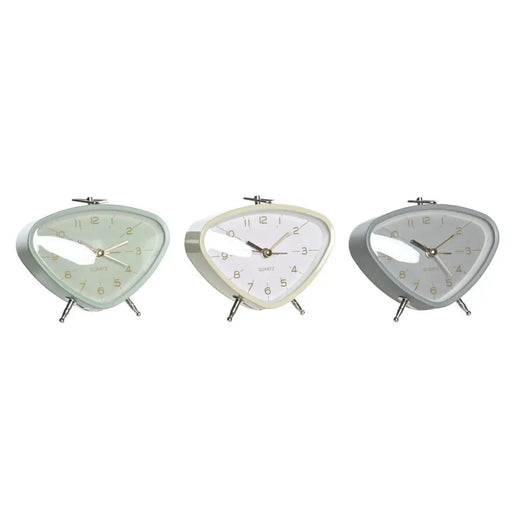 Alarm Clock DKD Home Decor Blue White Grey PVC Metal Vintage 11,5 x 4 x 10 cm (3 Units) - Декорация и Осветление<<<Дом