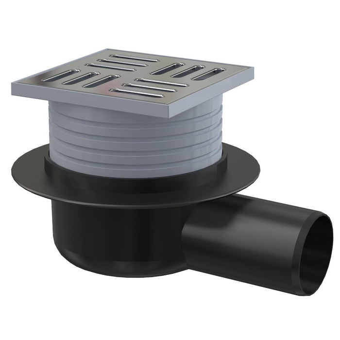 FLOOR SIPHON WITH WATER LOCK AND GRID 105