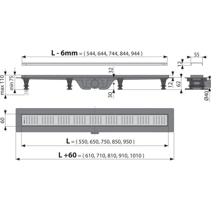 LINEAR SIPHON ALCA APZ10-550M
