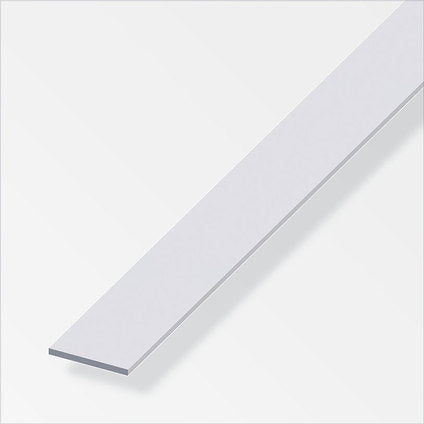 FLAT ALUMINUM PROFILE ANODISED 25 MM 1 M ALFER ALUMINUM