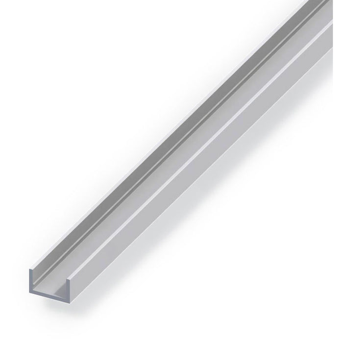 U-SHAPED ALUMINUM PROFILE ANODISED 19.5X10 MM 2 M ALFER ALUMINUM