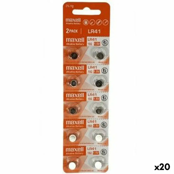 Alkaline Batteries Maxell 1,5 V LR41 (20 Units) - Електроника Батерии<<<Компютри| Електроника<<<BigBuy&&&Алкални