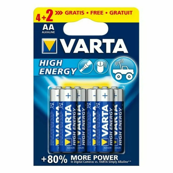Alkaline Batteries Varta 4906121436 AA 1.55 V - Електроника Батерии<<<Компютри| Електроника<<<BigBuy&&&Алкални