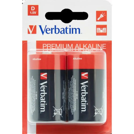 Alkaline Batteries Verbatim LR20 1,5 V (10 Units) - Електроника Батерии<<<Компютри| Електроника<<<BigBuy&&&Алкални
