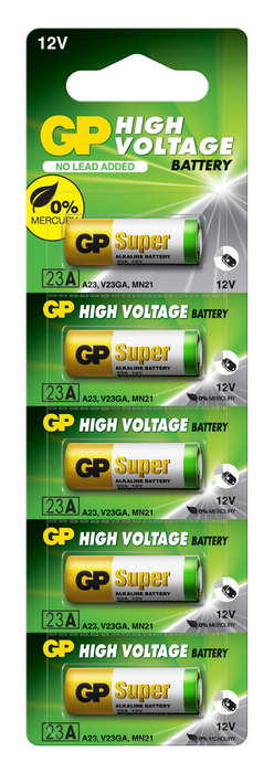 Alkaline battery GP 12 V /5 pcs./pack price for 1 pc./ for alarms A23 - Батерии<<<Батерии и зарядни у-ва<<<ValiAPI