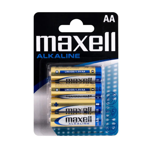 Alkaline battery MAXELL LR-6 /4 pcs. in packaging/blister 1.5V - Батерии<<<Батерии и зарядни у-ва<<<ValiAPI&&&Алкални