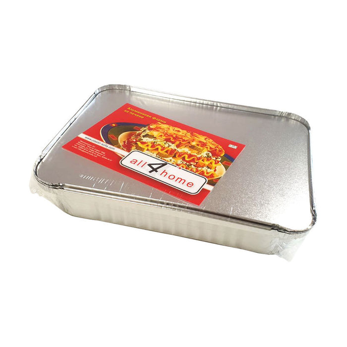 BAKING MOLDS WITH LIDS 3 PCS 16.5 X 21.5 CM ALL4HOME