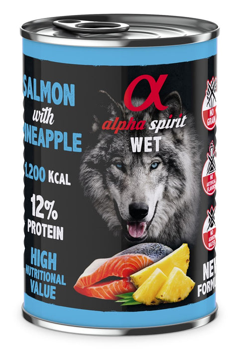ALPHA SPIRIT WET Salmon with pineapple - wet dog food - 400g