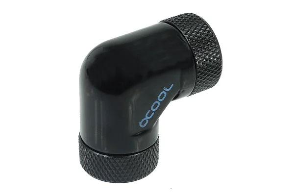 Alphacool HF adapter L-connector 90° G1/4 - G1/4 Internal thread Black matt - Фитинги<<<Водно охлаждане<<<ValiAPI